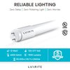 Luxrite T8 LED Tube Light Bulbs 13W (32W Equivalent) 1900LM 6500K Daylight Type A+B G13 Base 4-Pack LR34194-4PK